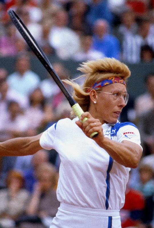 Photo  La tenniswoman américaine et tchèque Martina Navratilova