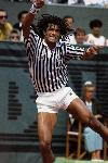 Photo Yannick Noah lors du Championnat International de Tennis de Roland Garros en mai 1988