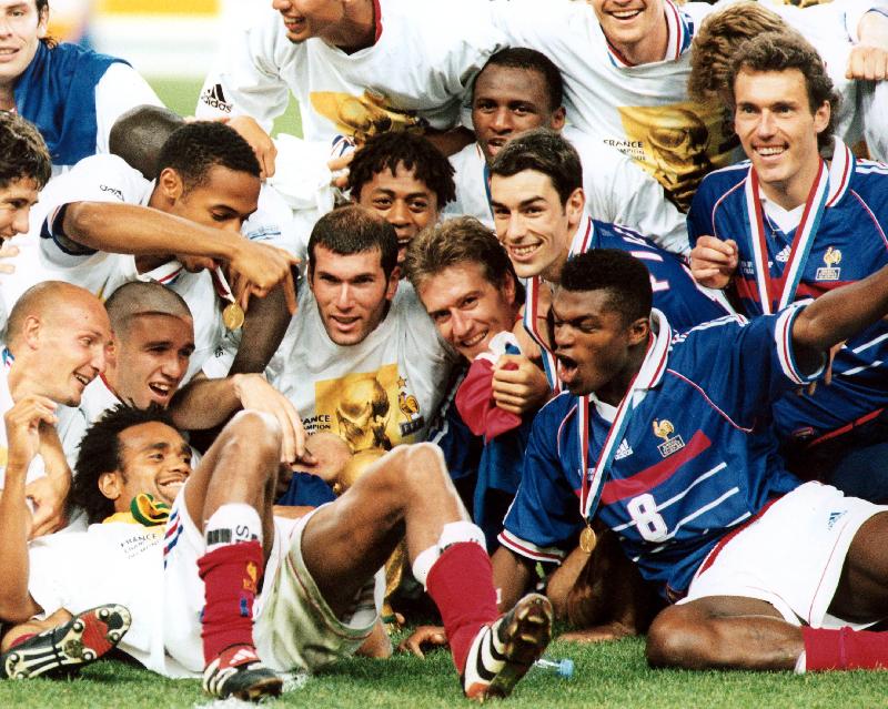 Photo Coupe du monde de football 1998 equipe de France