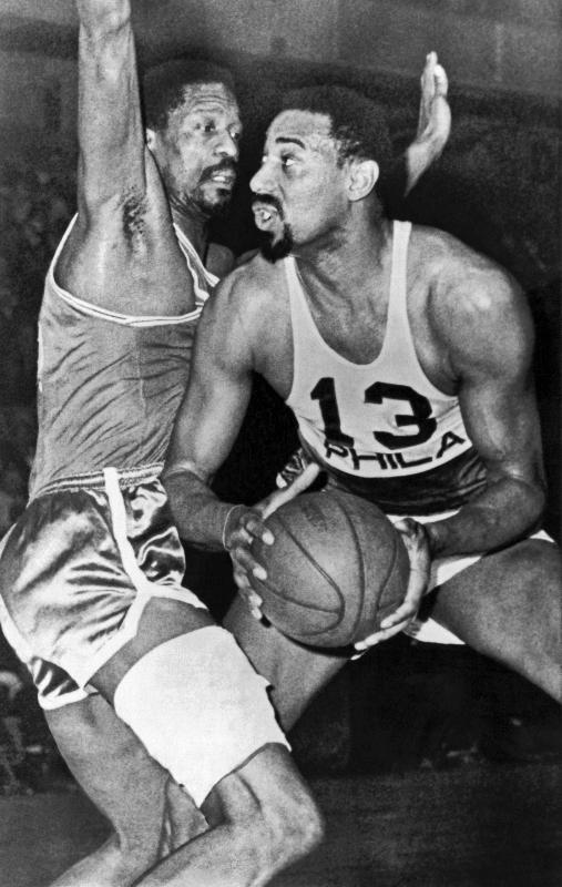 Photo  Chamberlain Versus Russell, Philadelphie, Pennsylvanie, avril 1966