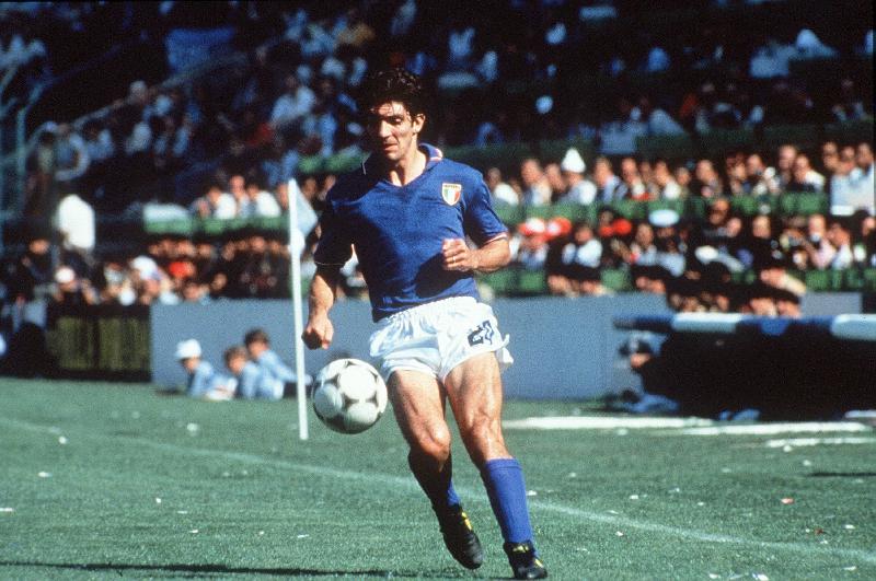 Photo Paolo Rossi à la Coupe du monde de football, Espagne, 1982