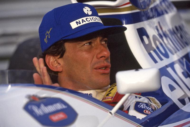 Photo Ayrton Senna dans le cockpit, 1994 