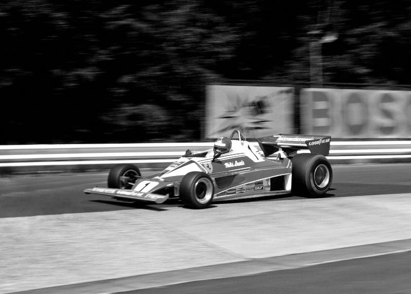  1975 Niki Lauda au volant d'une Ferrari 312T à Nurburgring, GP d'Allemagne  en formule 1