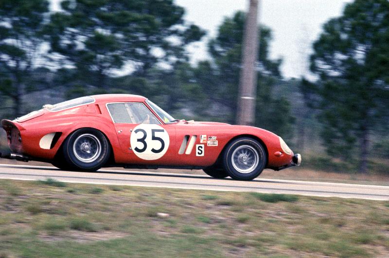 Larry Perkins au volant d'une Ferrari 250GTO, 1966