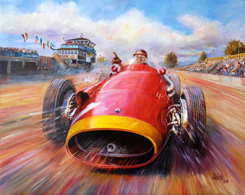 4 août 1957, Juan Manuel Fangio, Formule 1, Maserati 250F.