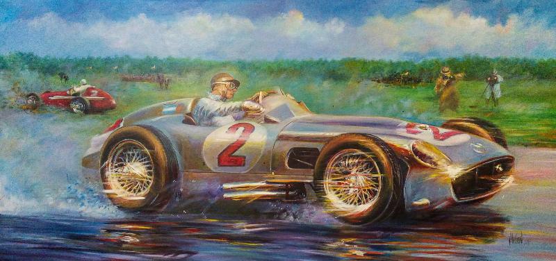 Juan Manuel Fangio, Gran Premio Ciudad de Buenos Aires 1955, Argentine, Mercedes Benz 196 W