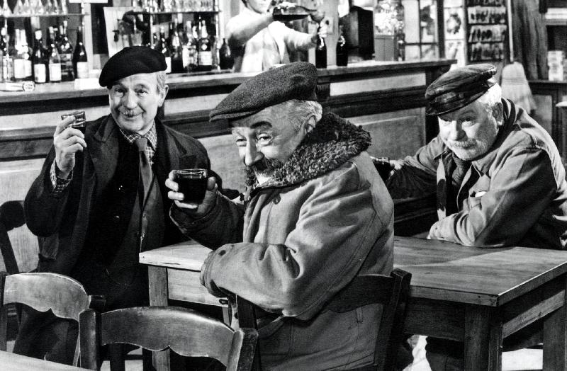 Photo film La Vieille Garde de Gilles Grangier avec Noel-Noel, Jean Gabin, Pierre Fresnay 1960.