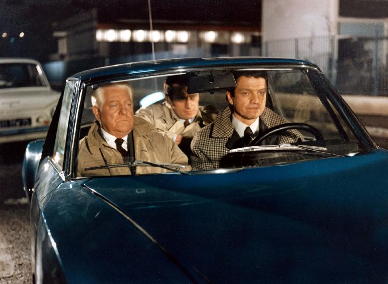 Photo film Pacha de Georges Lautner avec Jean Gabin, Maurice Garrel, Felix Marten, 1967 (dialogues de Michel Audiard)