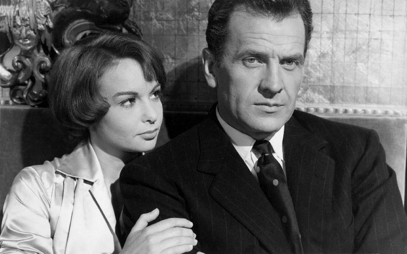 Photo film Asphalte de Herve Bromberger avec Francoise Arnoul et Massimo Girotti 1958