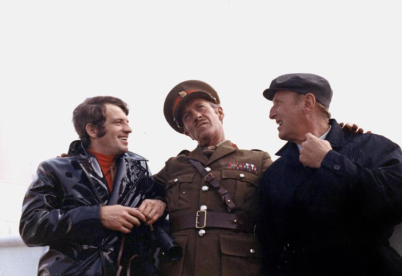 Photo film Le cerveau de Gerard Oury avec Jean Paul Belmondo, David Niven, Bourvil 1969