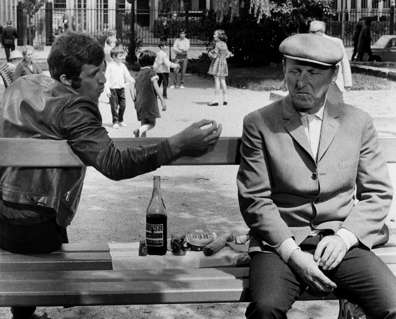 Photo film Le cerveau de Gerard Oury avec Jean Paul Belmondo, Bourvil 1969