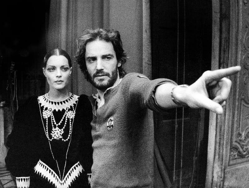 L'Important c'est d'aimer 1975 actrice Romy Schneider et le réalisateur Andrzej Zulawski sur le tournage du film The Main Thing Is to Love 1975