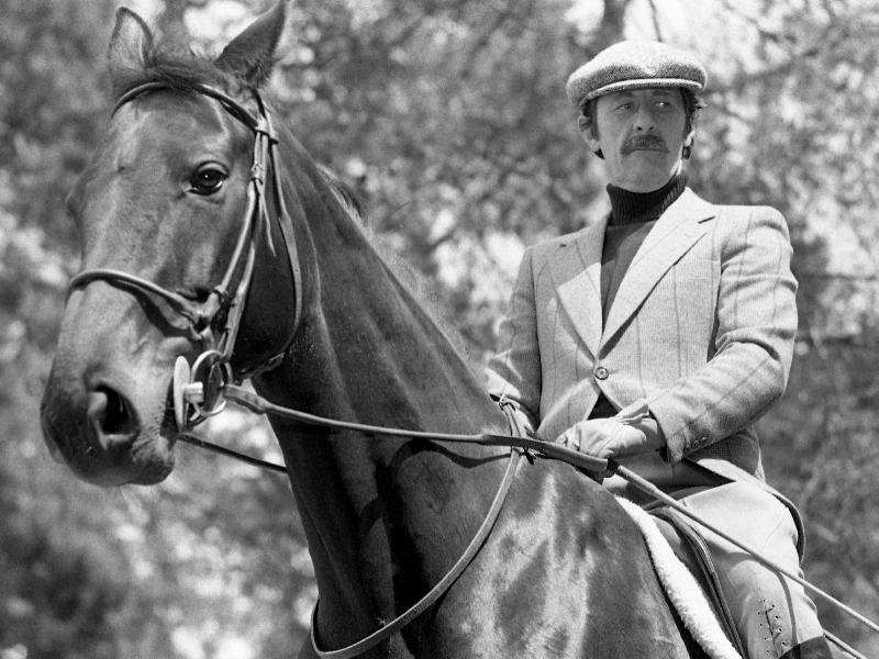 Photo Jean Rochefort à cheval