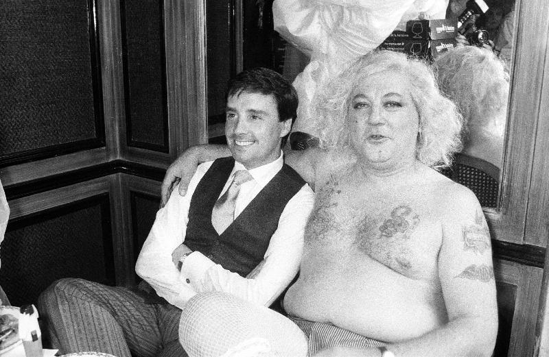 Photo Thierry Le Luron et Coluche chez Fouquet