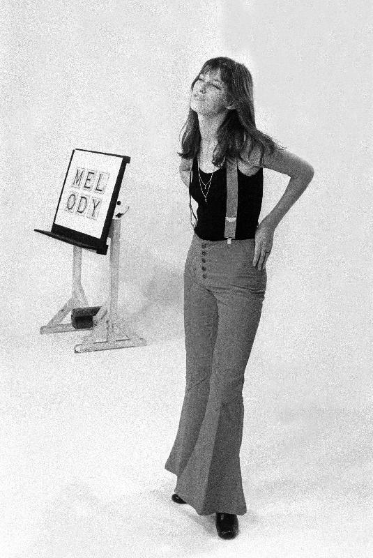 Photo Jane Birkin sur le plateau de l'émission télévisée « Melody Nelson », le 11 septembre 1971