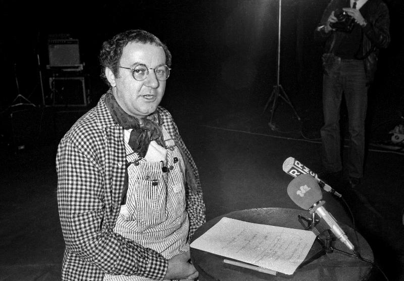 Photo de l'humoriste français Coluche