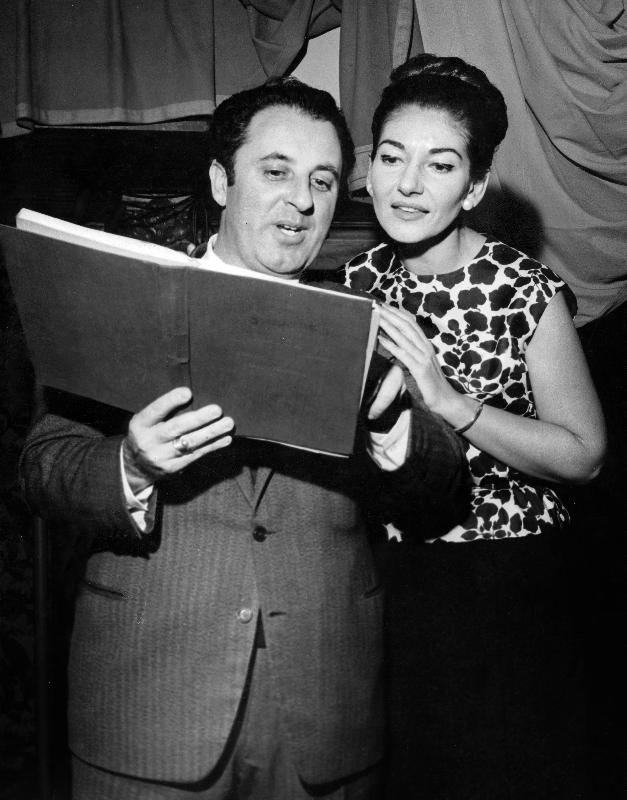 Photo Carlo Bergonzi et Maria Callas