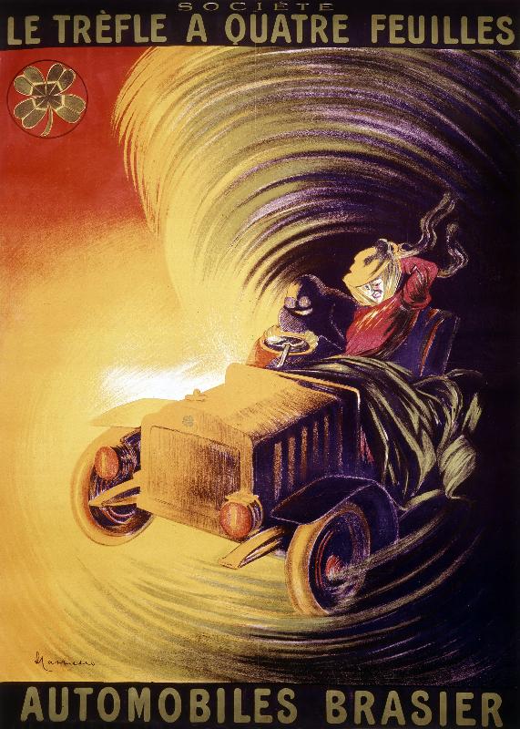 Publicité de Leonetto Cappiello pour les voitures du Brésil en France vers 1900