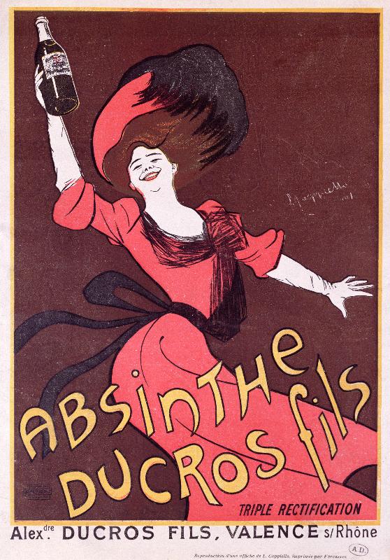 Publicité pour Absinthe Ducros fils, 1901 