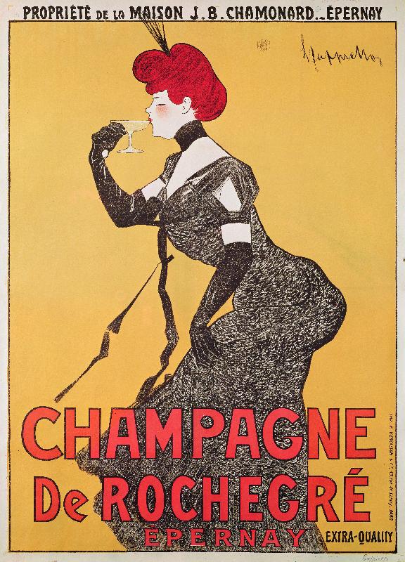 Affiche publicitaire Champagne de Rochegre