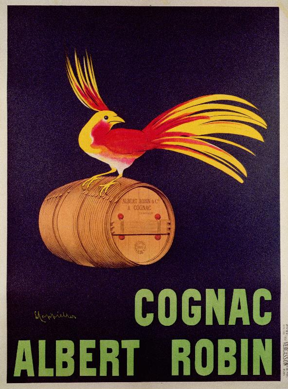  Affiche publicitaire Albert Robin Cognac