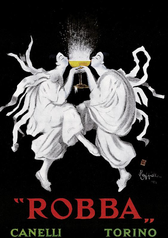 Affiche publicitaire Robba vin mousseux, 1911 