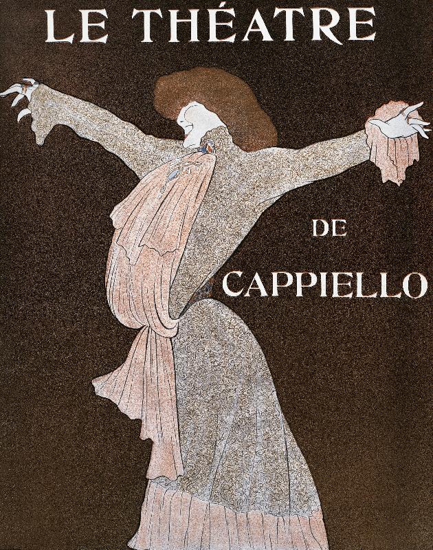 L'actrice Sarah Bernhardt (1844-1923), illustration de Leonetto Cappiello