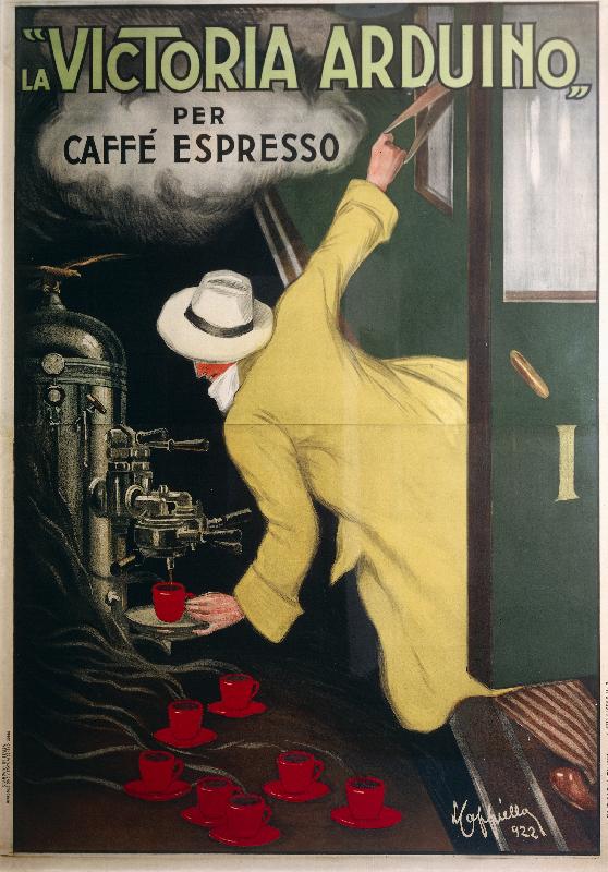  Publicité pour la machine à café expresso Victoria Arduino, 1922