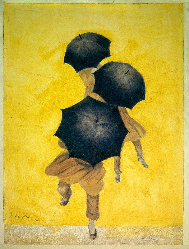 Poster Les parapluies revel 1922