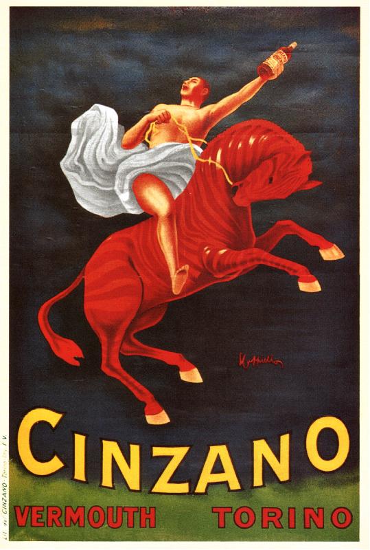 Affiche publicitaire  Vermouth Cinzano