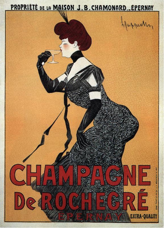 Poster publicitaire Champagne de Rochegre 