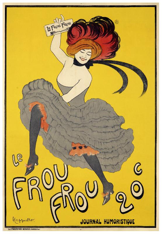 Poster de Leonetto Cappiello pour Le Frou-Frou (1899) numéro inaugural.