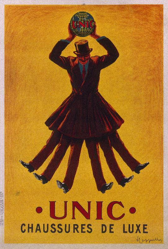 Affiche publicitaire Unic chaussures de luxe, c.1913