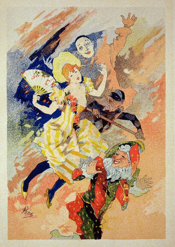 affiche pour un pantomime, 1891