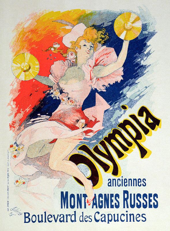 Affiche publicitaire “Olympia”, Boulevard des Capucines, 1892