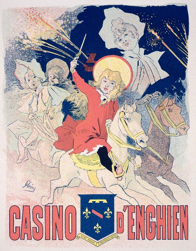 Affiche publicitaire du “Casino d'Enghien”, 1890 