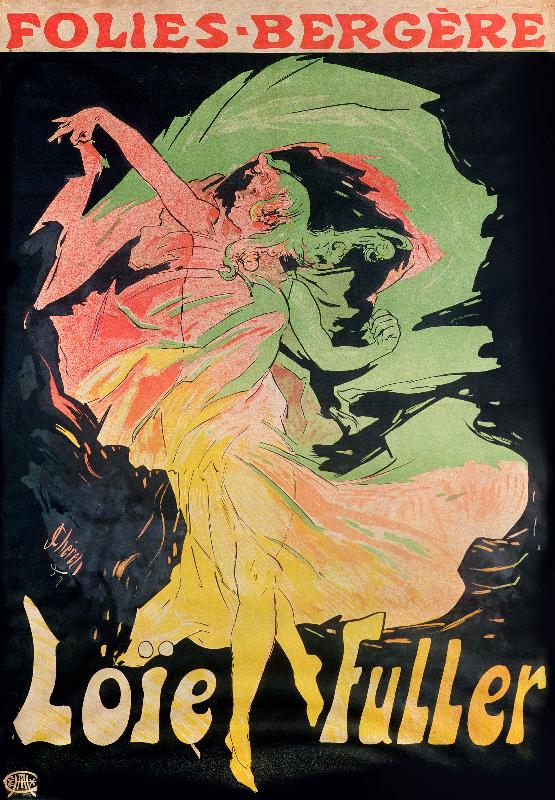 Affiche publicitaire Loie Fuller aux Folies Bergère, 1897 