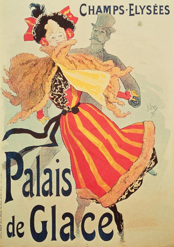 Affiche du Palais de glace aux Champs-Élysées, Paris, 1893