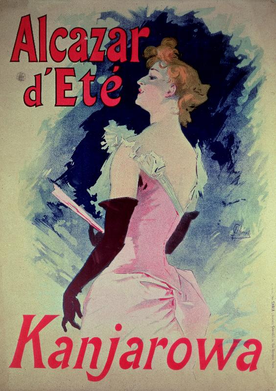 Affiche publicitaire « Alcazar d'Ete » avec Kanjarowa