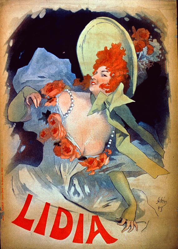 Affiche publicitaire « Lidia », 1895