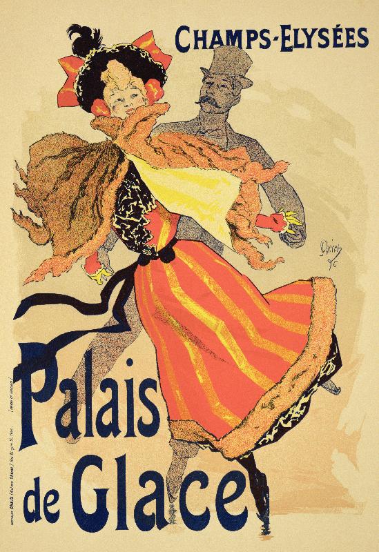  affiche publicitaire pour le « Palais de Glace », Champs-Élysées, Paris, 1896