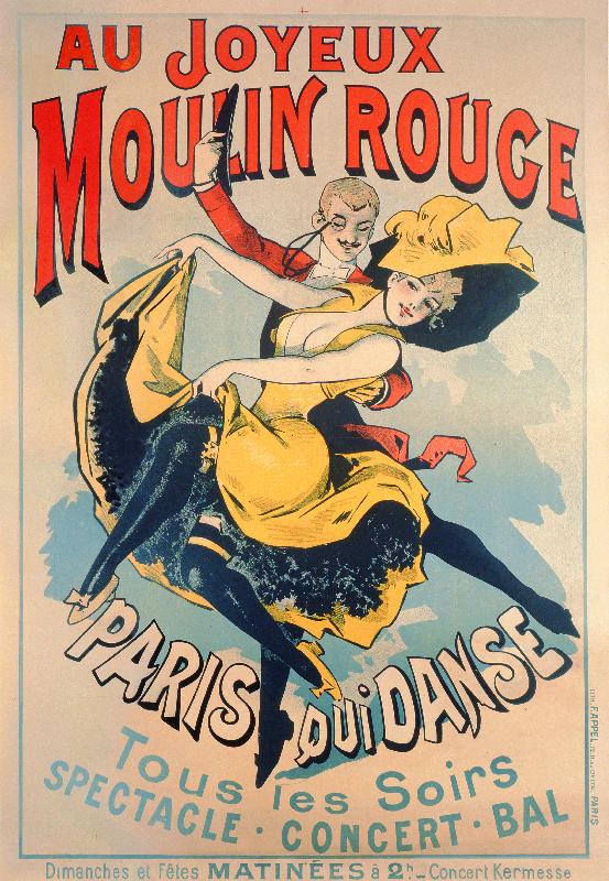 Paris Dancing at the Merry Moulin Rouge, vers 1890 