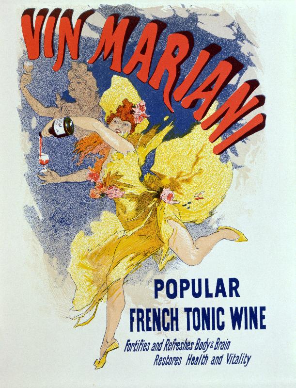 Affiche publicitaire “Mariani Wine”, un vin tonique français populaire, 1894 