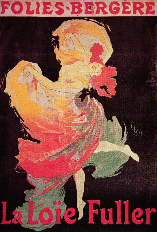 Affiche publicitaire La Loie Fuller aux Folies Bergere