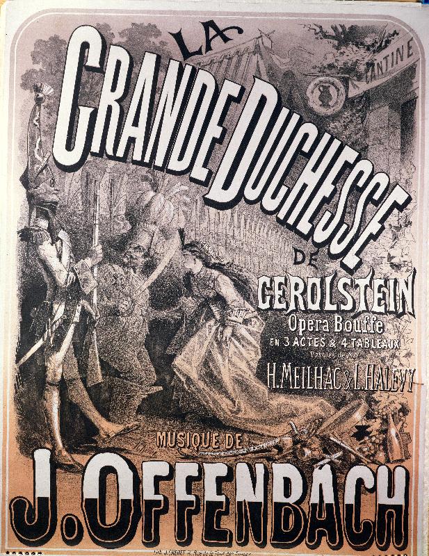 Affiche pour 'La Grande Duchesse de Gerolstein' de Jacques Offenbach