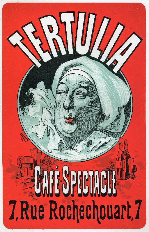 Tertulia, spectacle au Café Spectacle, Paris. Affiche de Jules Cheret, c.1870 (poster)