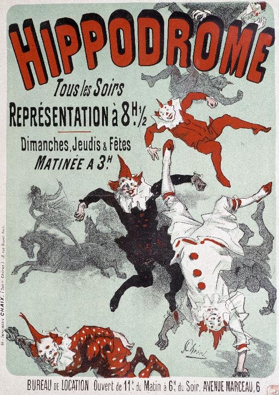 Affiche Représentation de cirque à l'Hippodrome