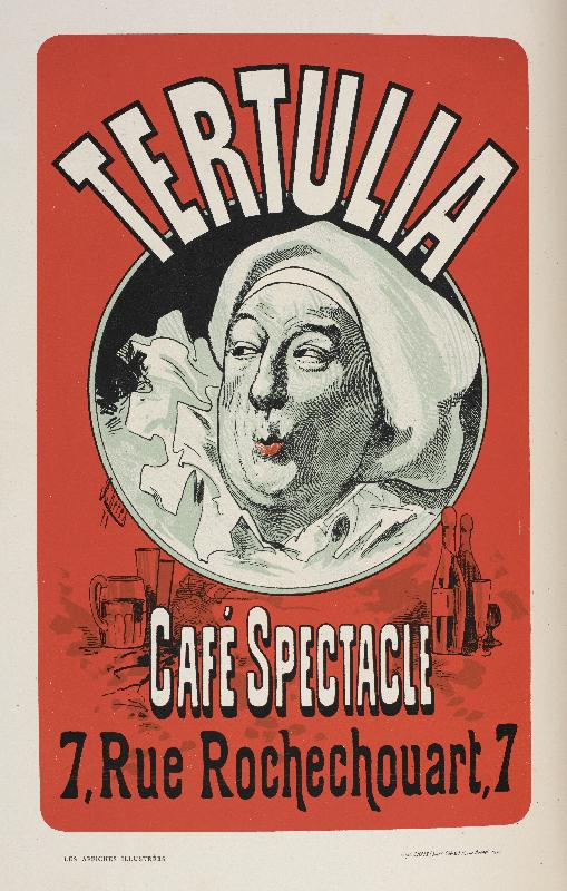 Affiche tertulia café spectacle