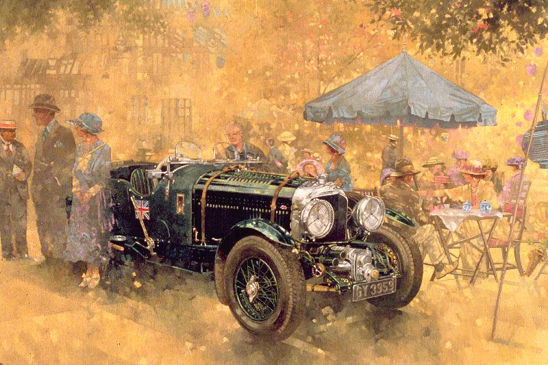 Fête de jardin avec le Bentley