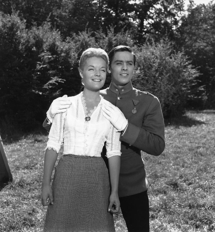 Photo film Christine de Pierre Gaspard-Huit, 1958 Avec Romy Schneider et Alain Delon